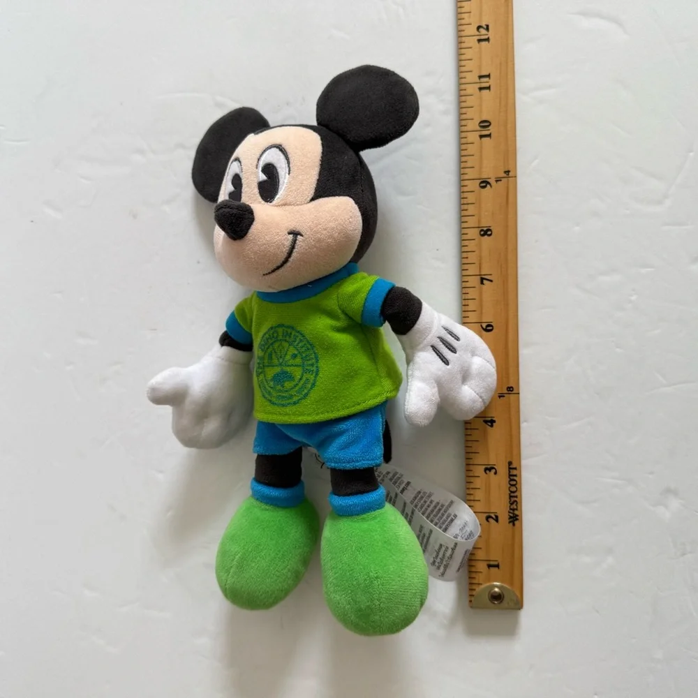 Disney Mickey Mouse Plush Toy - Green, Black, and Blue Stuffed animals 11”